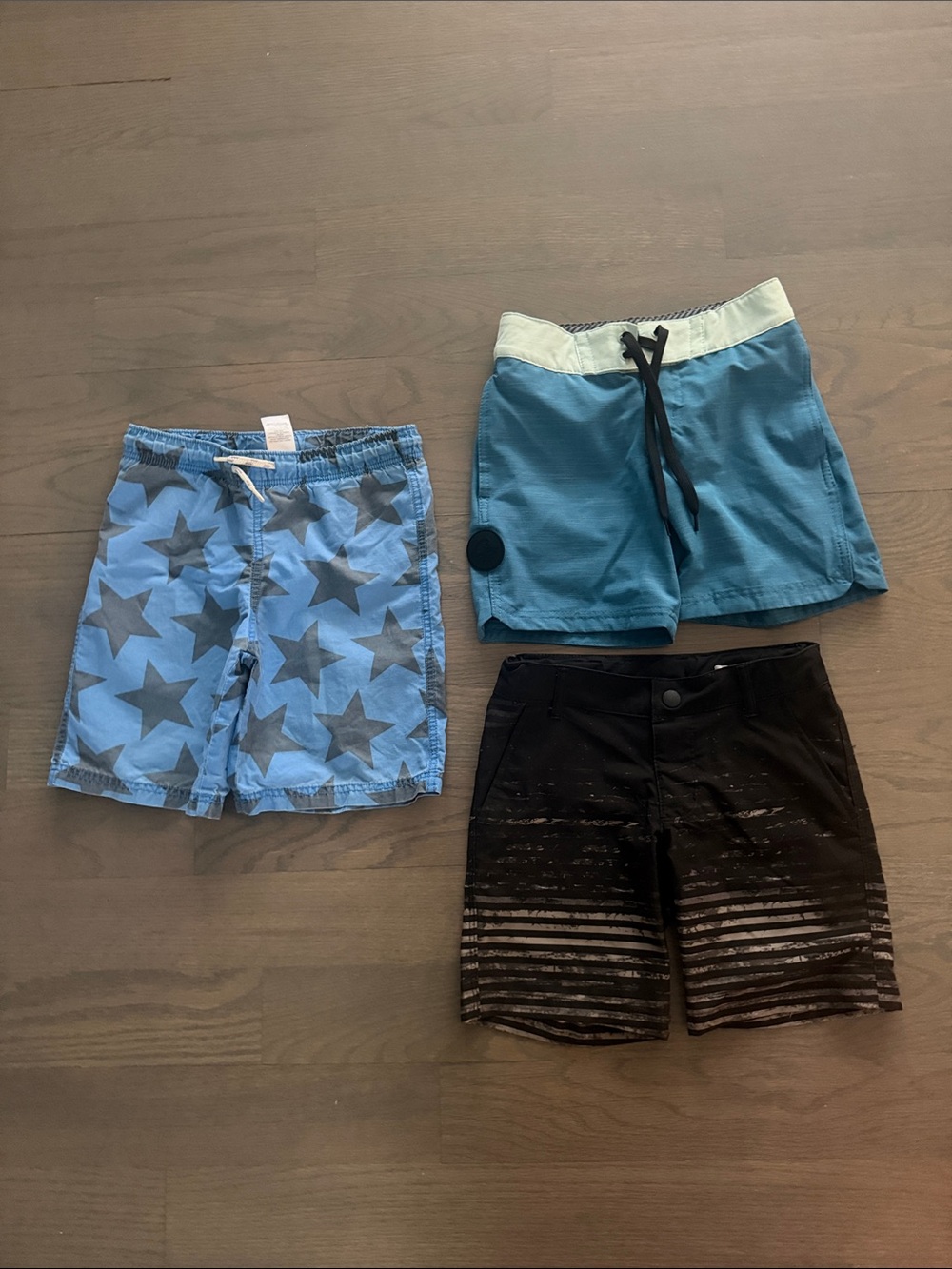 3 pair of boys swim suits- all size 6